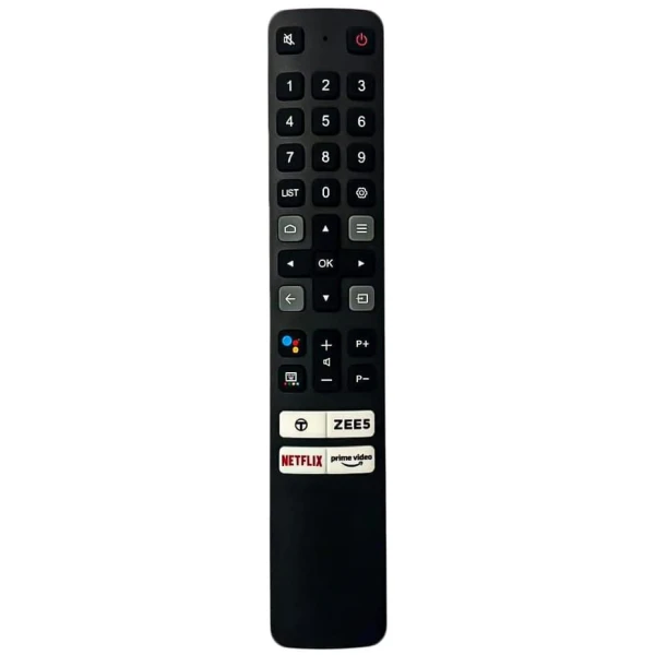 Remote Control For TCL TV with ZEE5 Netflix and Prime Video Hot Keys Replacement of Original TCL Remote for LED Smart 4K Android TV RC901V(Without Voice )
