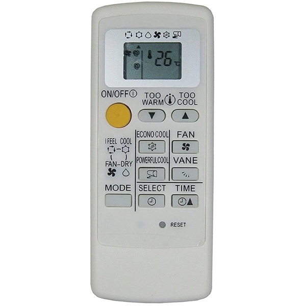 Air Conditioner Remote Control for Mitsubishi Split/Window AC Remote Control (AC-122) (Exactly Same Remote Will Only Work)