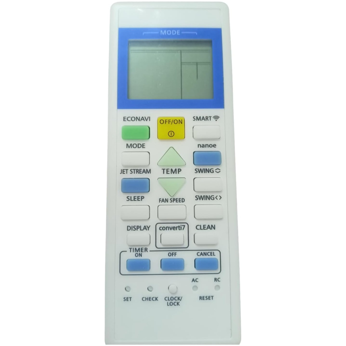 Air Conditioner Remote Control Compatible for Panasonic Split and Window Ac Remote (157F)