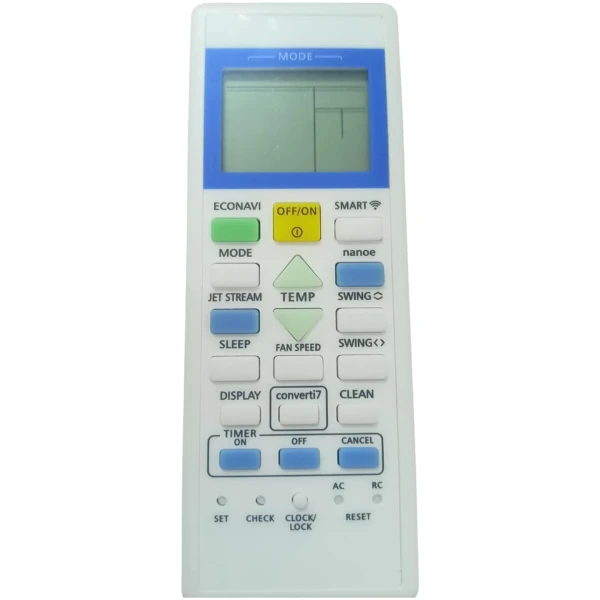 Air Conditioner Remote Control Compatible for Panasonic Split and Window Ac Remote (157F)