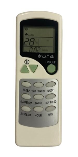 AC Remote No. 7A, Compatible/Replacement for Videocon/Carrier  AC Remote Control