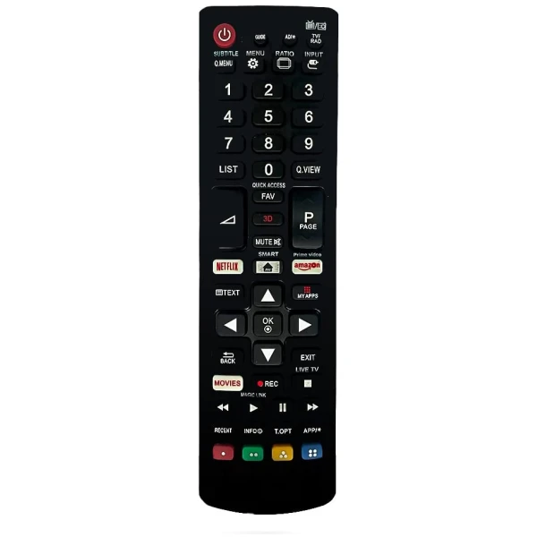 Remote Control Compatible For LG Smart Tv (Without Voice Function) ( Match Remote Exactly with Old remotes)