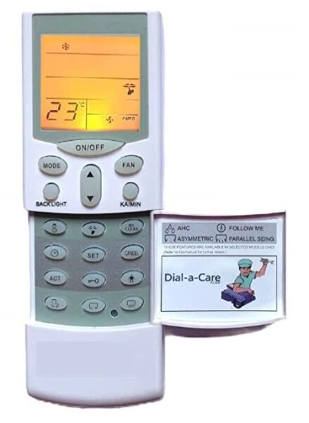 Air Conditioner Remote for Hitachi Split AC Remote with Backlight & Remote Stand [ Hitachi 1.5 Ton AC Remote Original AC-68A ]
