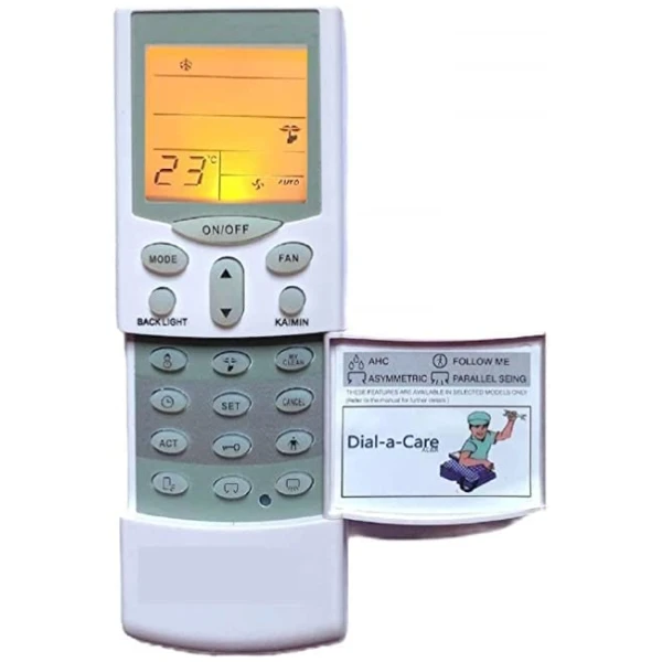 Air Conditioner Remote for Hitachi Split AC Remote with Backlight & Remote Stand [ Hitachi 1.5 Ton AC Remote Original AC-68A ]