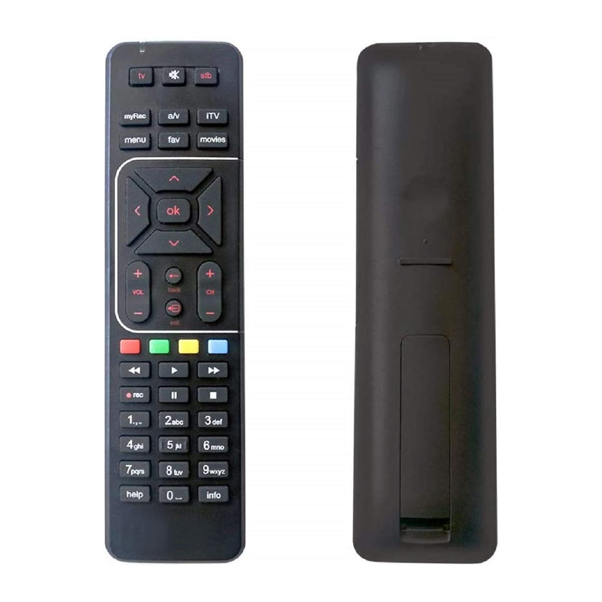 Airtel DigitalTV DTH Television, Setup Box Remote Compatible for SD and HD Recording (Black) - Image 2