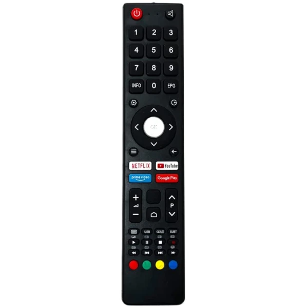 Remote Compatible for BPL/VU/MOTOROLA/ITEL/NOKIA Tv Remote Control with Smart Android 4k LED UHD HD Television with OTT Hotkeys without Voice Function
