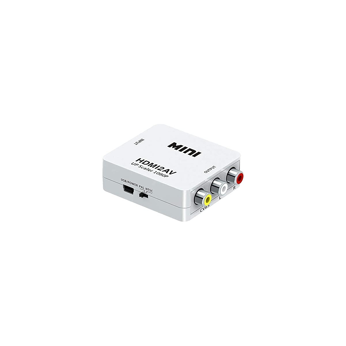 HDMI to RCA,HDMI to AV, 1080P HDMI to 3RCA HDMI2AV AV Composite Video Audio Converter Adapter Media Streaming Device