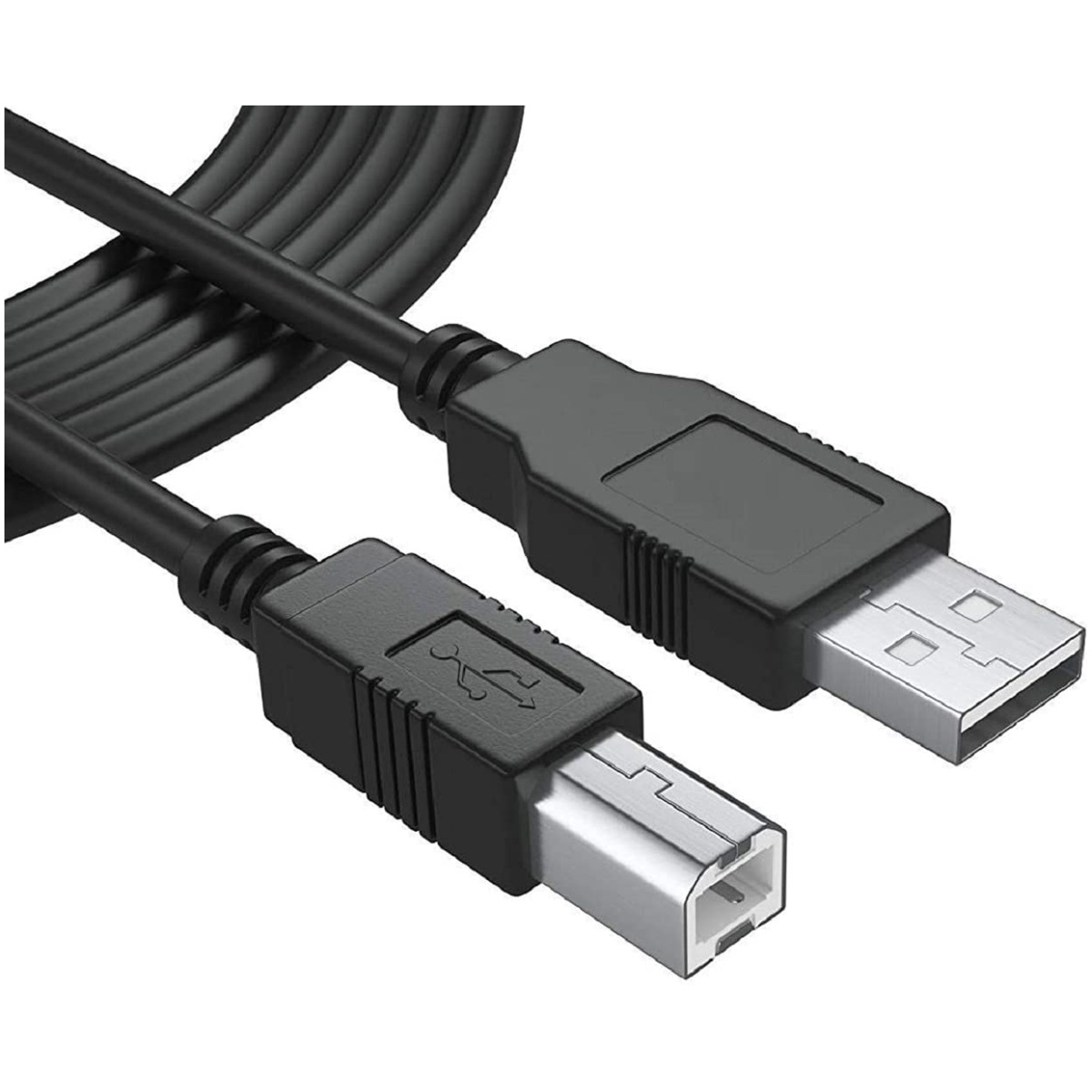 1.5 Meter USB Printer Cable, USB A to Male To USB B 2.0 Cable Cord Compatible with Printers, Scanner For Brother Dell, HP, Epson, Canon, Xerox, Samsung, Epson-4.92 Feet