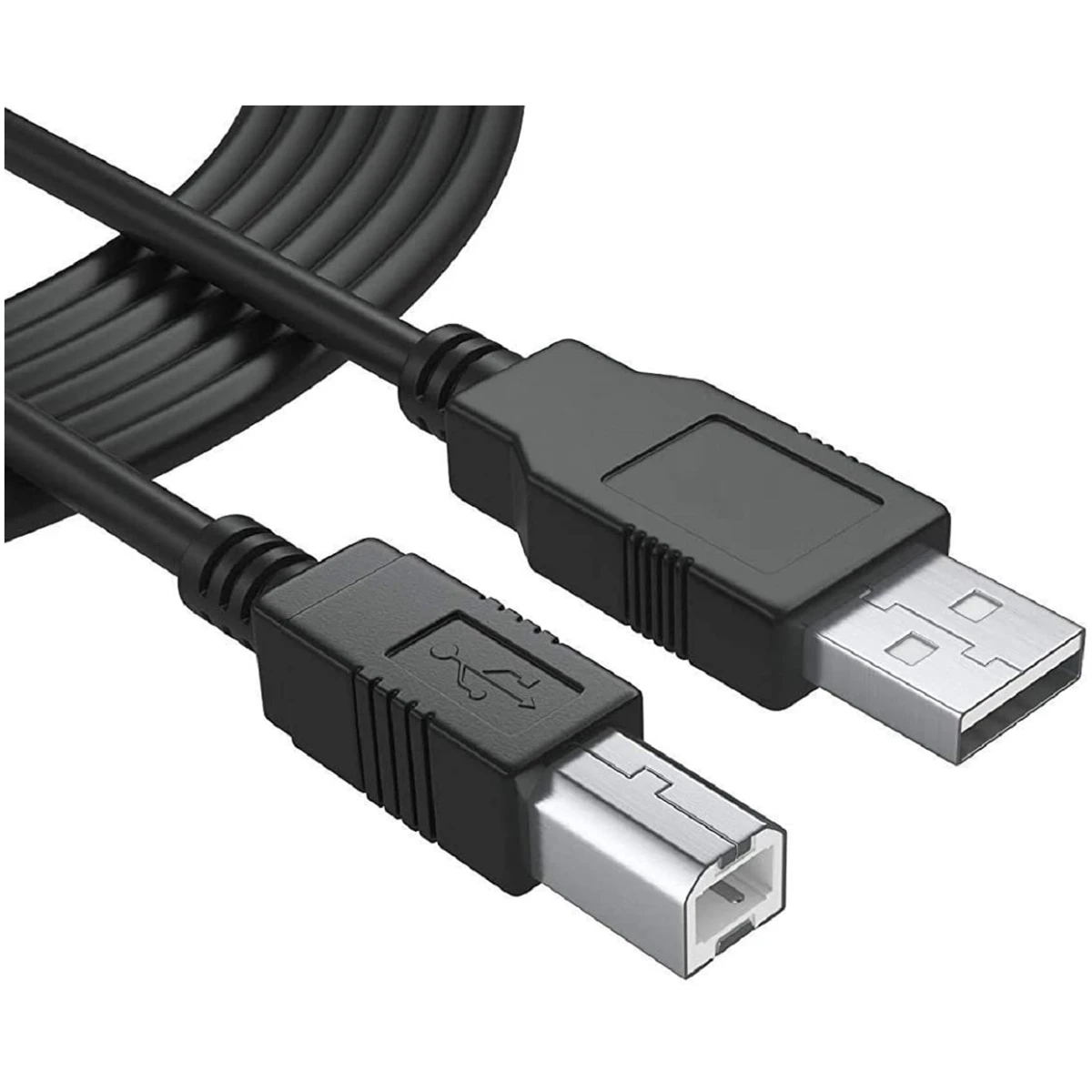 1.5 Meter USB Printer Cable, USB A to Male To USB B 2.0 Cable Cord Compatible with Printers, Scanner For Brother Dell, HP, Epson, Canon, Xerox, Samsung, Epson-4.92 Feet