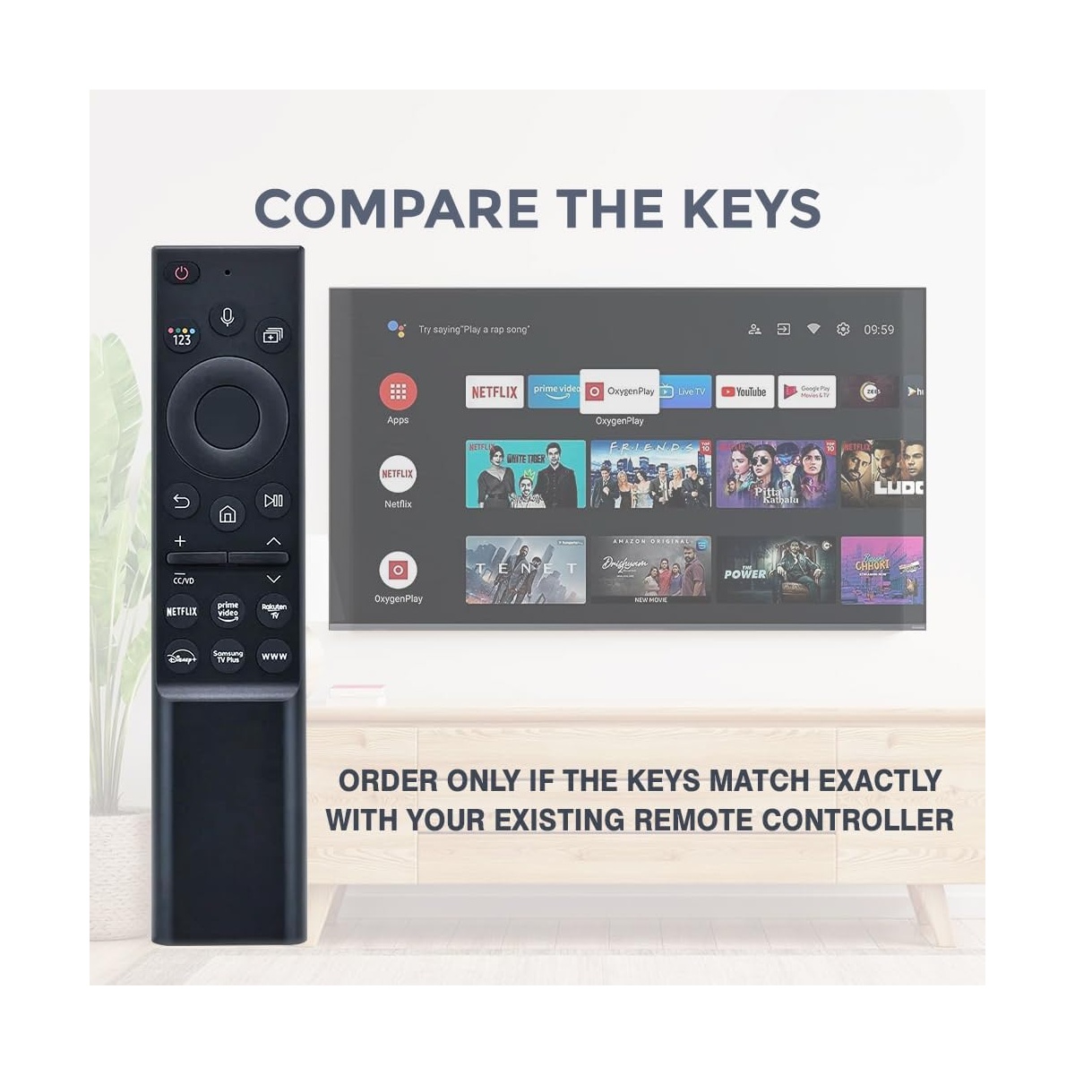 Samsung Smart 4K Led Tv Remote With Voice For Model BN59-01312F - Image 4