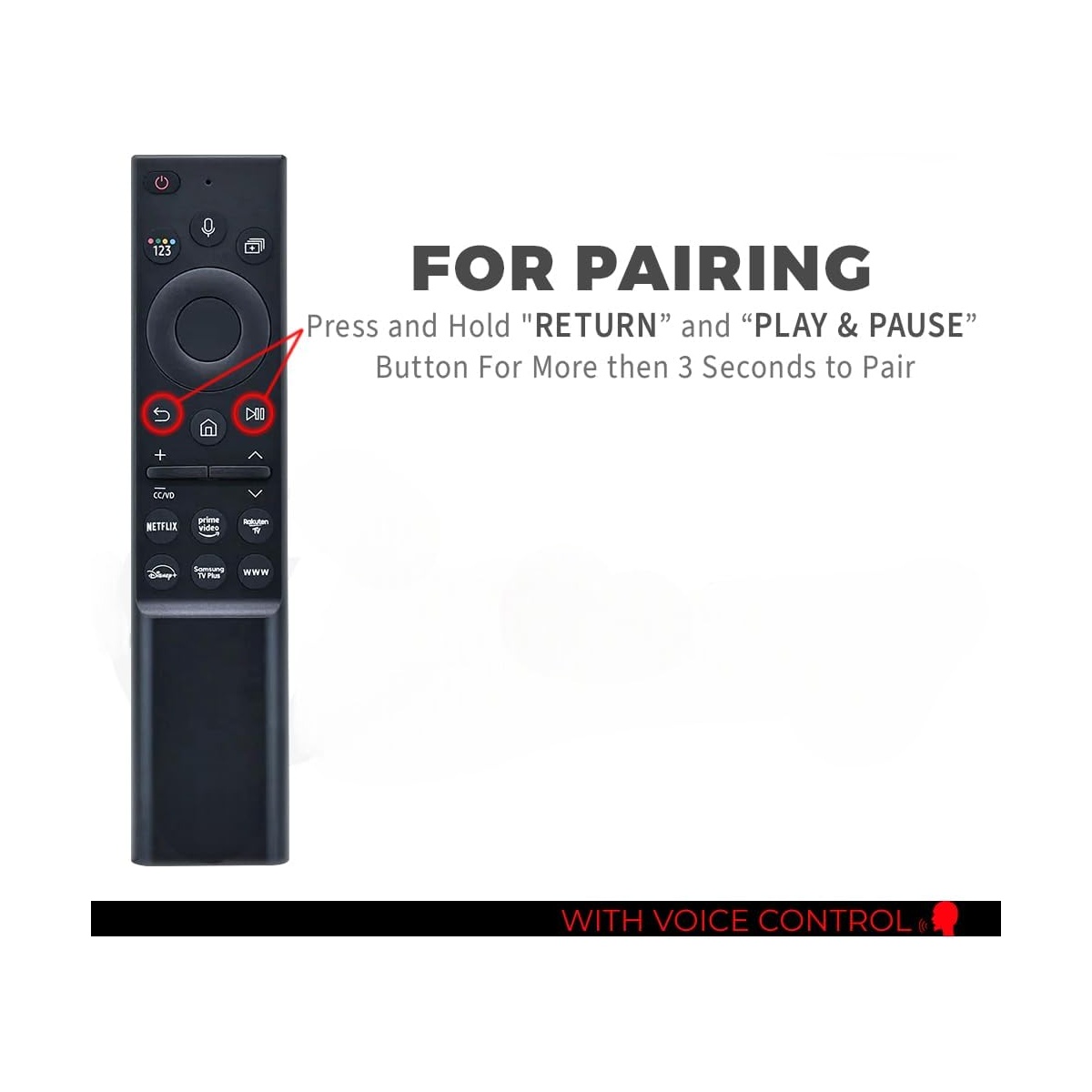 Samsung Smart 4K Led Tv Remote With Voice For Model BN59-01312F - Image 3