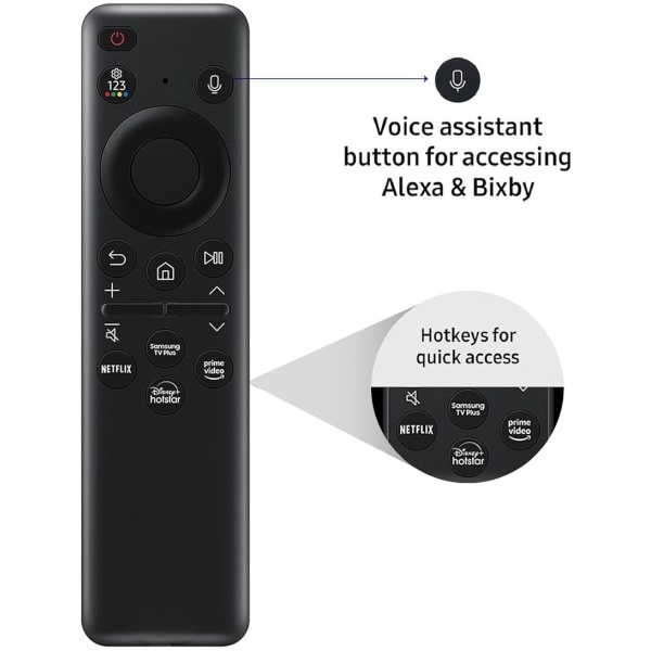 Remote Control Compatible With Samsung Android tv With Voice & Bixby Function