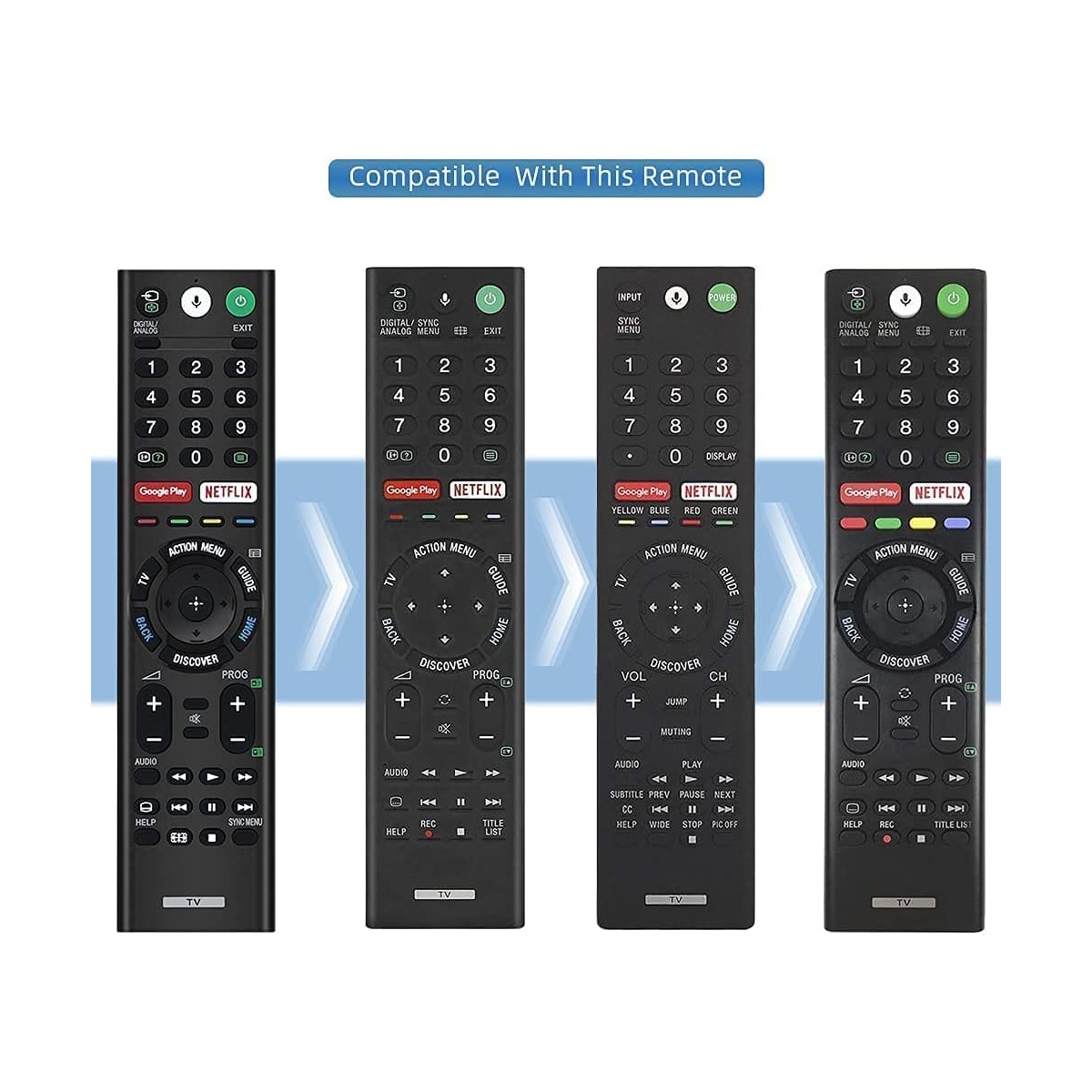 Remote For Sony Smart/Android Led TV Remote With Google Assistant Function Support - Image 3