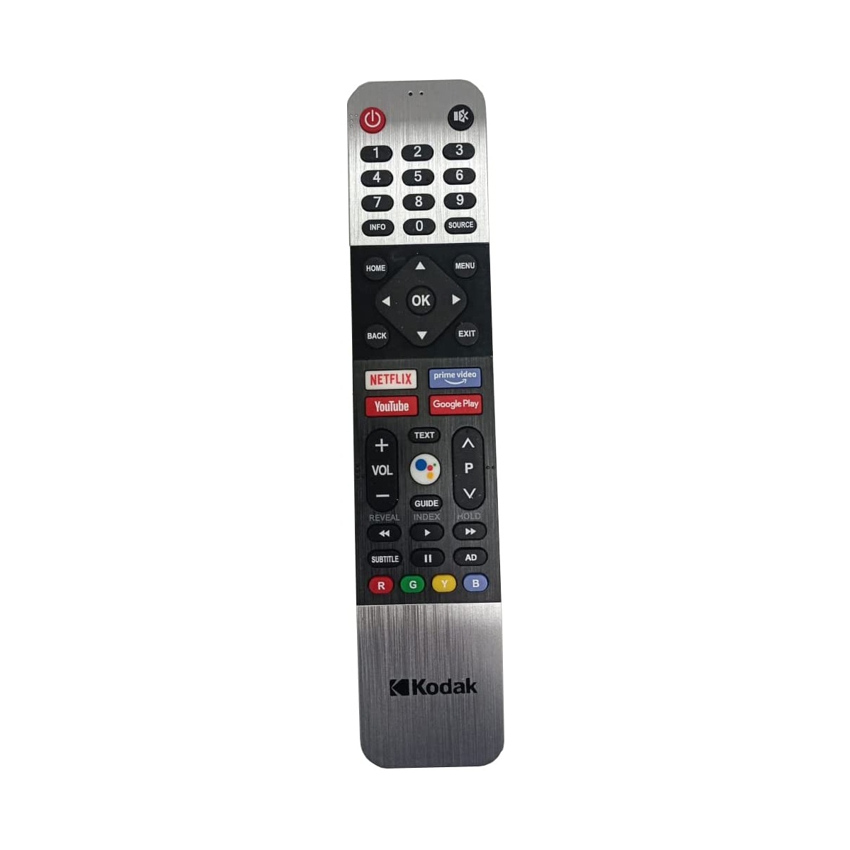 Kodak/Thomson/Motorola/Itel/Akai/sansui Tv Remote Control Suitable for Smart Android 4k with OTT Hotkeys Without Voice