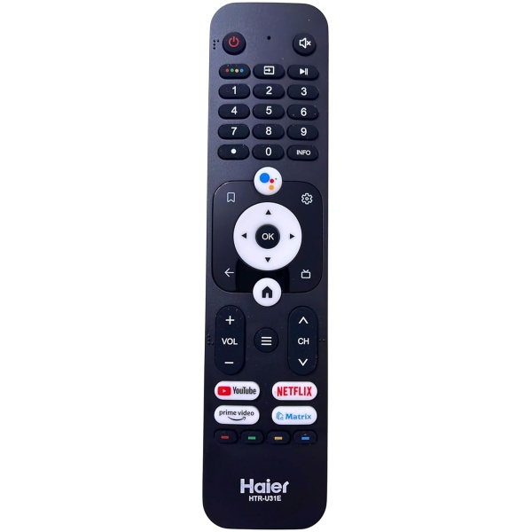 Voice Remote Control Compatible for Haier TV HTR-U31E (Pairing Must)