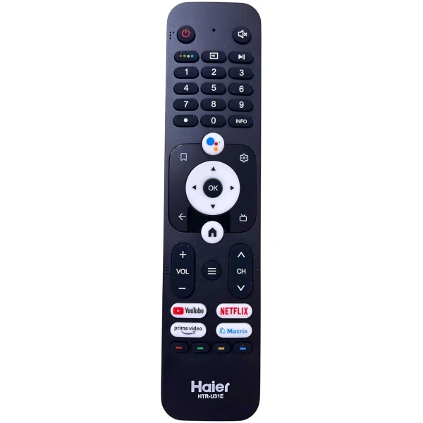 Voice Remote Control Compatible for Haier TV HTR-U31E (Pairing Must)
