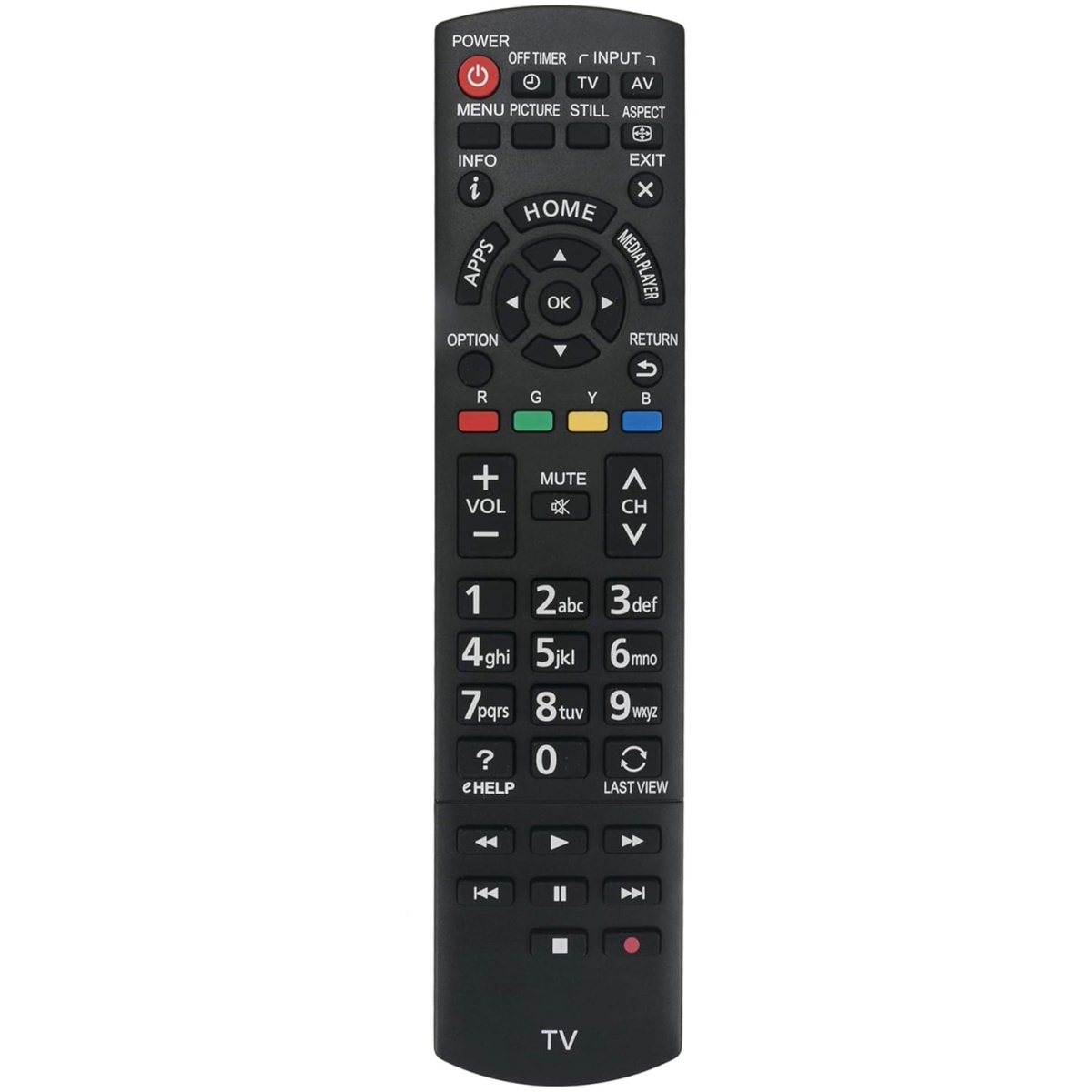 Remote Compatible with PANASONIC TV TH-32AS610G TH-50AS610K TH-32AS610M TH-50AS610G TH-42AS610K TH-50AS610M TH-42AS610G TH-42AS610M