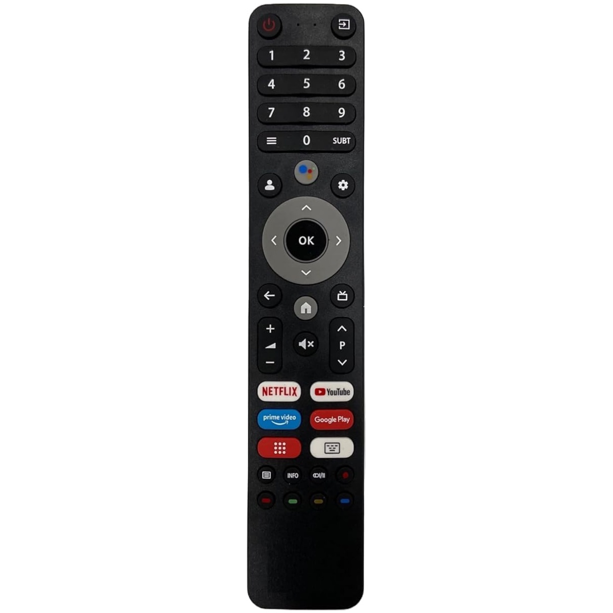 Impex Remote for Smart Android TV Remote Control with (Google Assistant Function)(Pairing Requried)