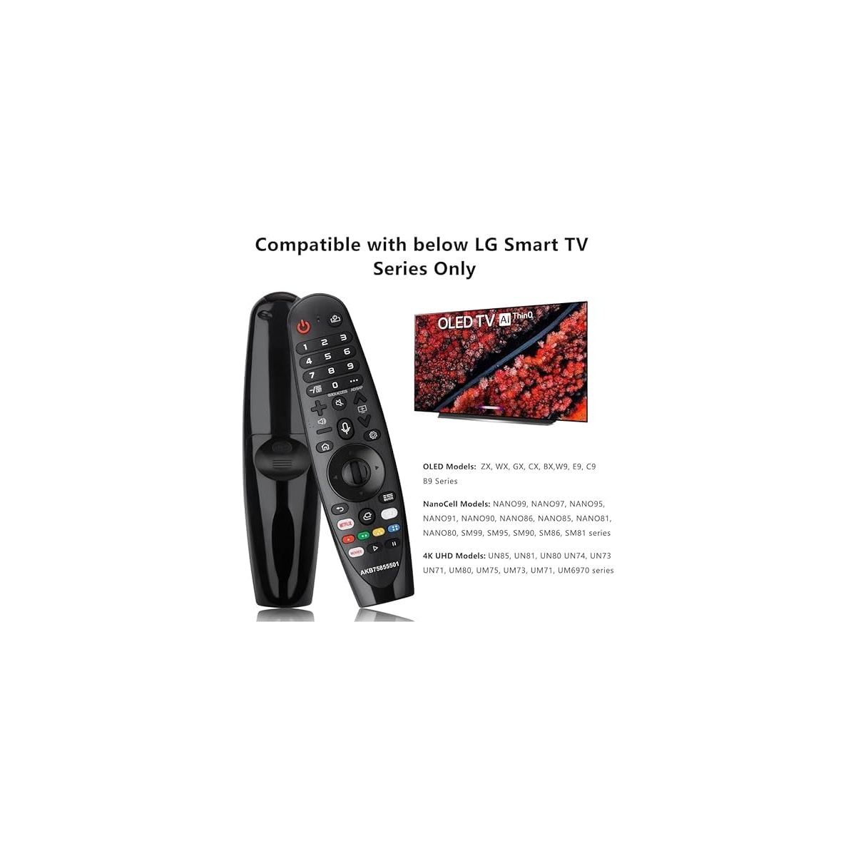 Remote For LG Android/Smart LED TV With Pointer Function And Voice Function Support - Image 3