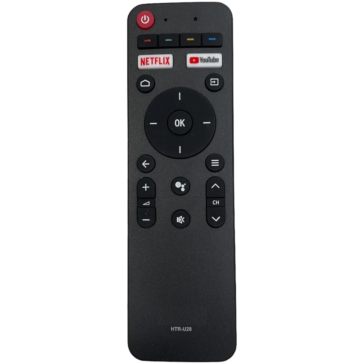 Haier  Smart LED TV Remote Control Model NO:HTR-U28 (Voice Will NOT Work) (Netflix and YouTube Keys Activated)