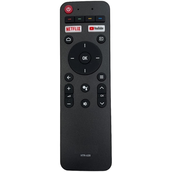 Haier  Smart LED TV Remote Control Model NO:HTR-U28 (Voice Will NOT Work) (Netflix and YouTube Keys Activated)