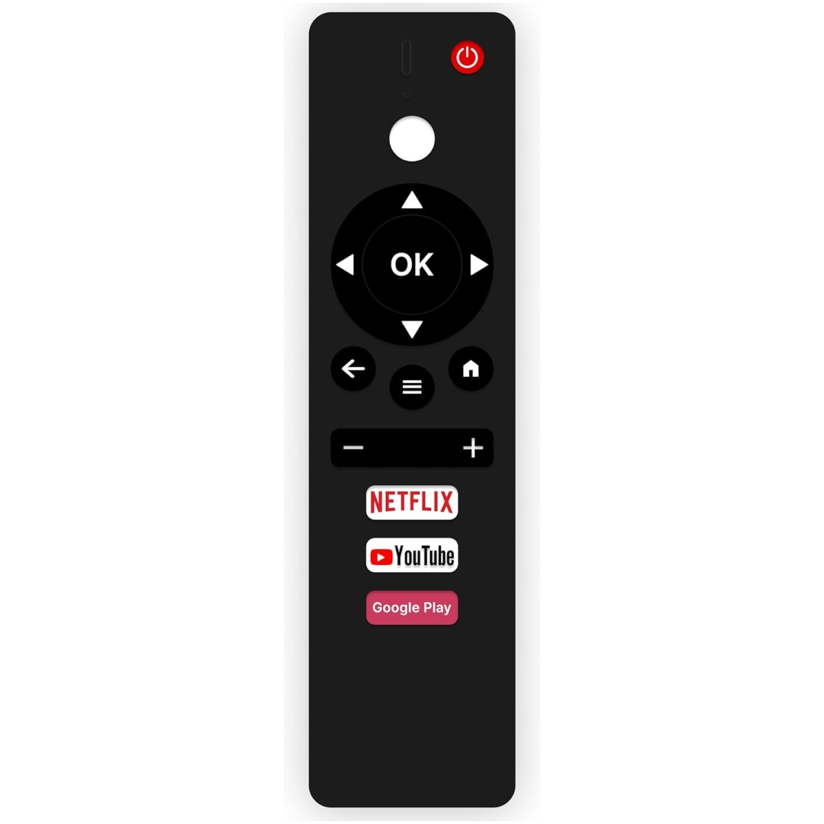 Infinix Smart TV Remote - Without Voice - Hotkeys YouTube, Netflix and Google Play Use for LCD LED OLED QLED UHD 4K Android TV's