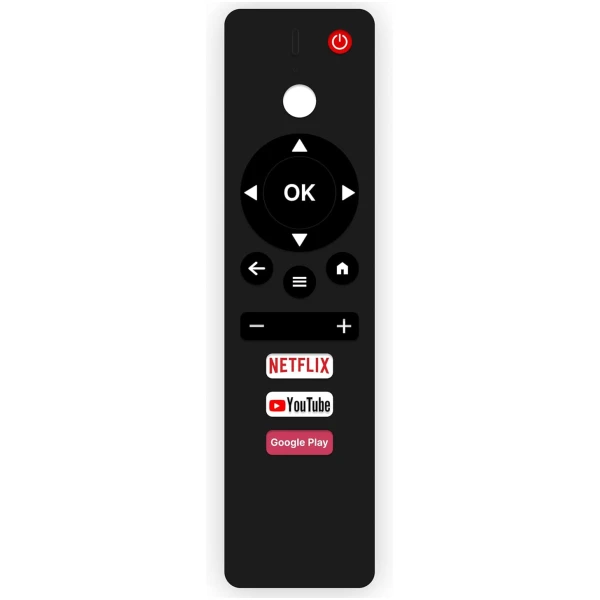 Infinix Smart TV Remote - Without Voice - Hotkeys YouTube, Netflix and Google Play Use for LCD LED OLED QLED UHD 4K Android TV's