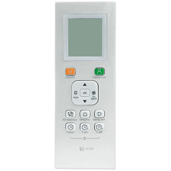 AC Remote No. 180 (No Backlight), Compatible/Replacement for Trane AC Remote Control