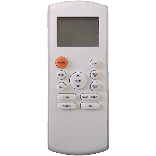 AC Remote No. 184A (No Backlight), Compatible/Replacement for Onida AC Remote Control