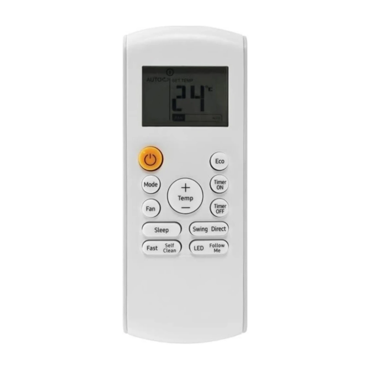 AC Remote No. 184B (No Backlight), Compatible/Replacement for Samsung AC Remote Control