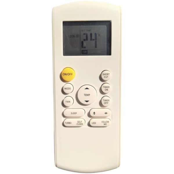 AC Remote No. 184C (No Backlight), Compatible/Replacement for Onida AC Remote Control