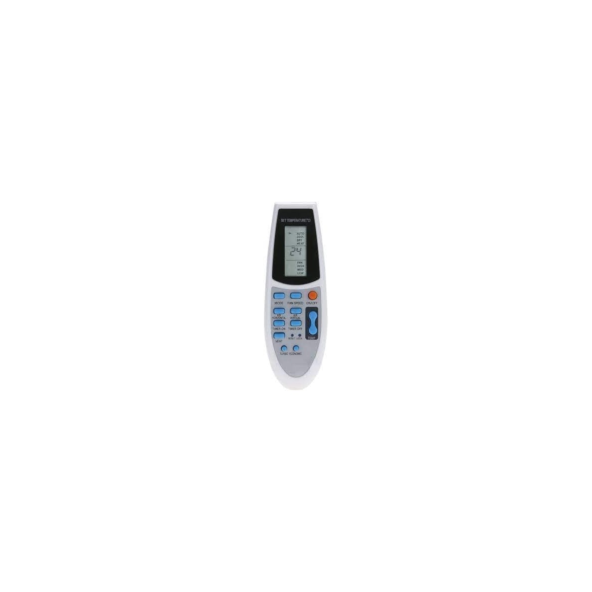 AC Remote No. 195  (No Backlight), Compatible/Replacement for York Oval AC Remote