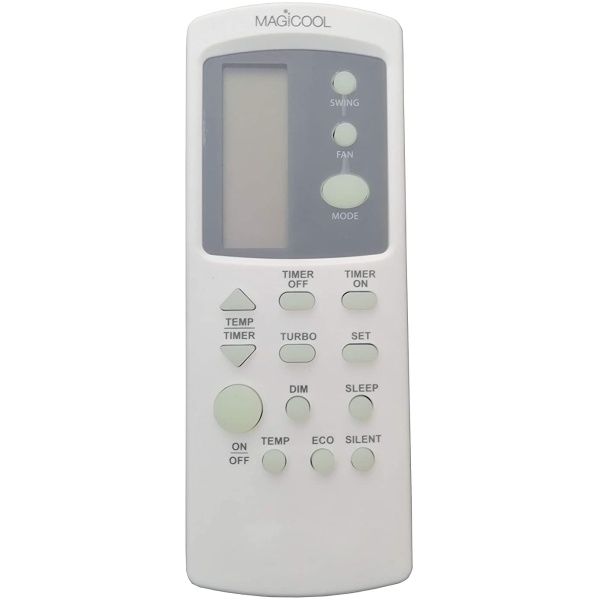 AC Remote No. 210 (No Backlight), Compatible/Replacement for Whirlpool AC Remote