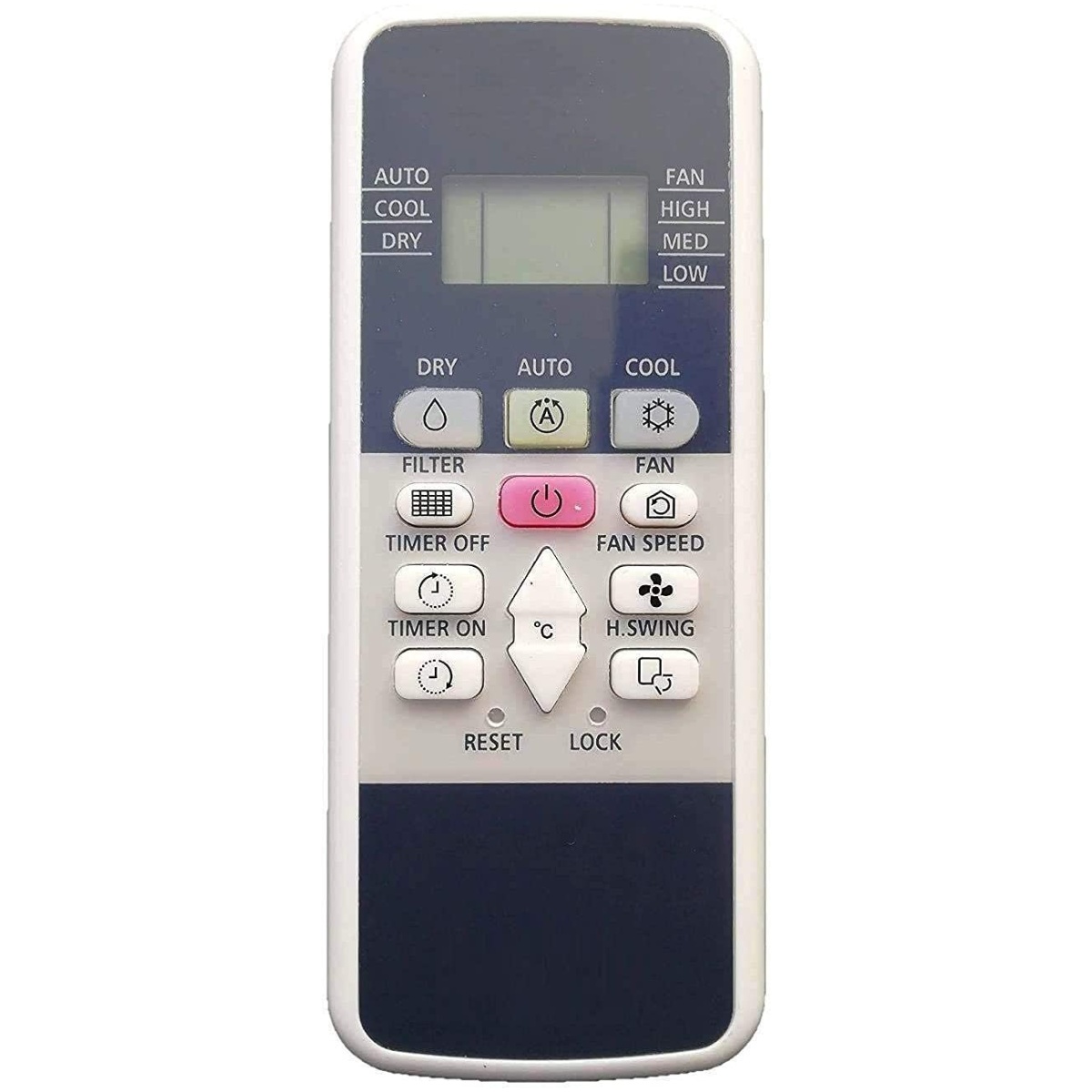 AC Remote No. 220A (No Backlight), Compatible/Replacement for Hitachi AC Remote
