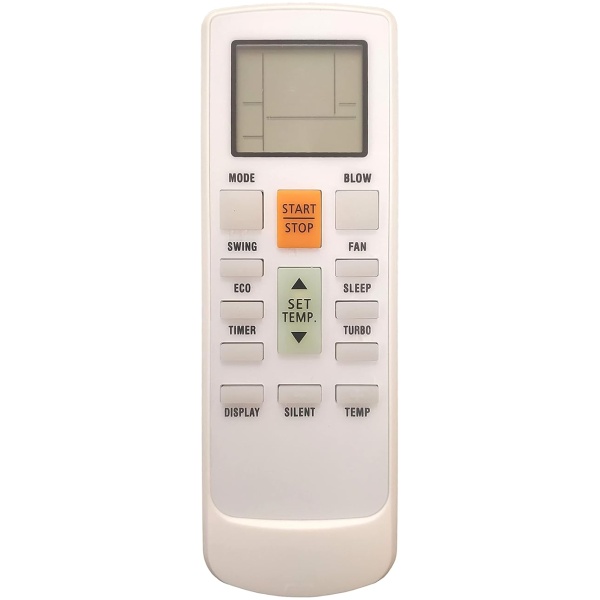 AC Remote No. 231A (No Backlight), Compatible/Replacement for Godrej AC Remote