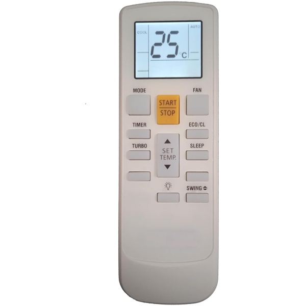 AC Remote No. 231b (No Backlight), Compatible/Replacement for Bluestar AC Remote