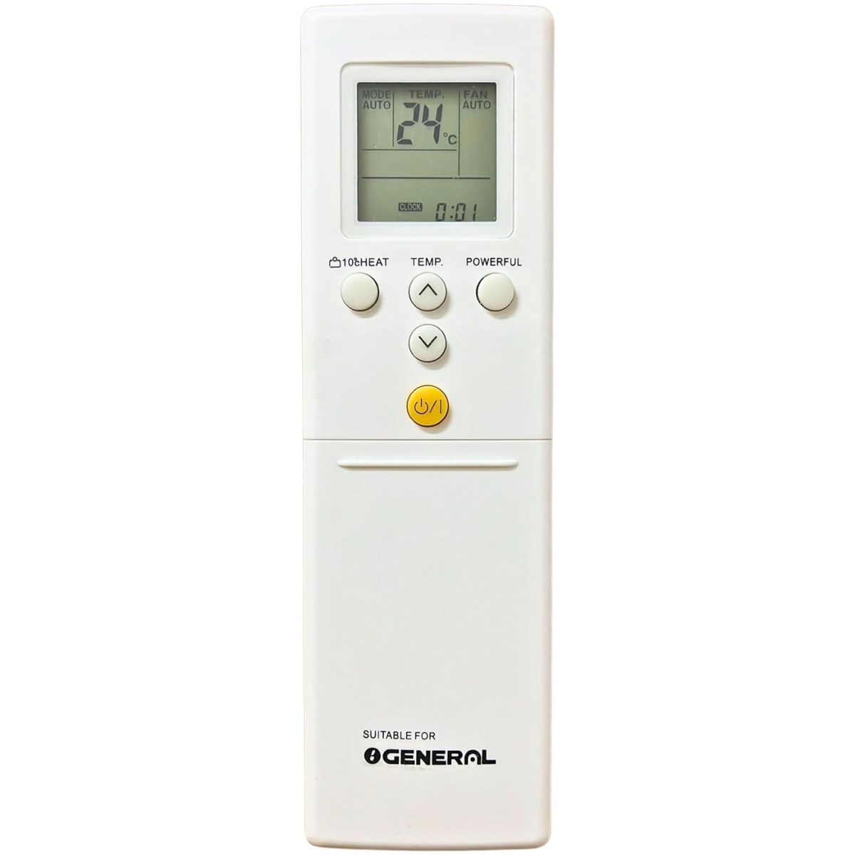 AC Remote No. 232 (No Backlight), Compatible/Replacement for O general AC Remote