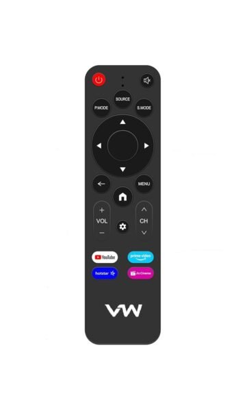 VW Smart Led Tv Remote Control Compatible Model ,VW40C3 VW43C3