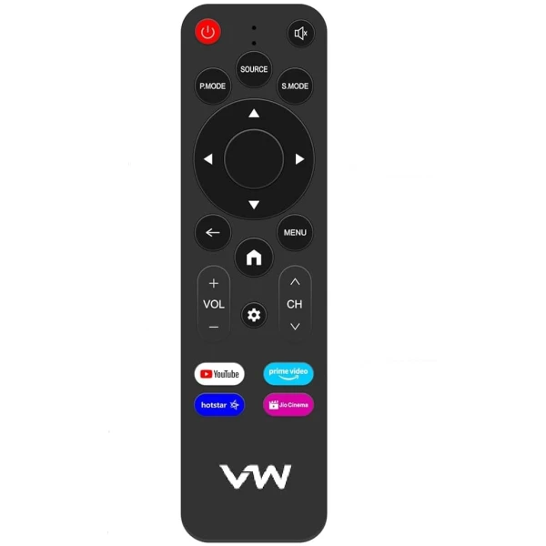 VW Smart Led Tv Remote Control Compatible Model ,VW40C3 VW43C3