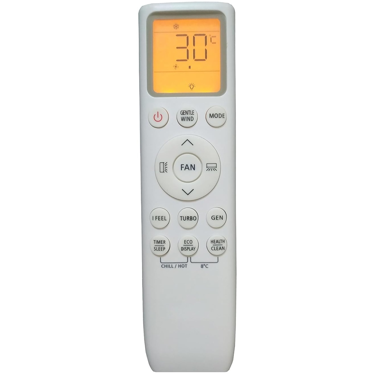 241A AC Remote Control with Display Light (Suitable for TCL Split AC Remote Old Remote Exactly Same Remote Will Only Work) Compatible for TCL AC Remote with Backlight