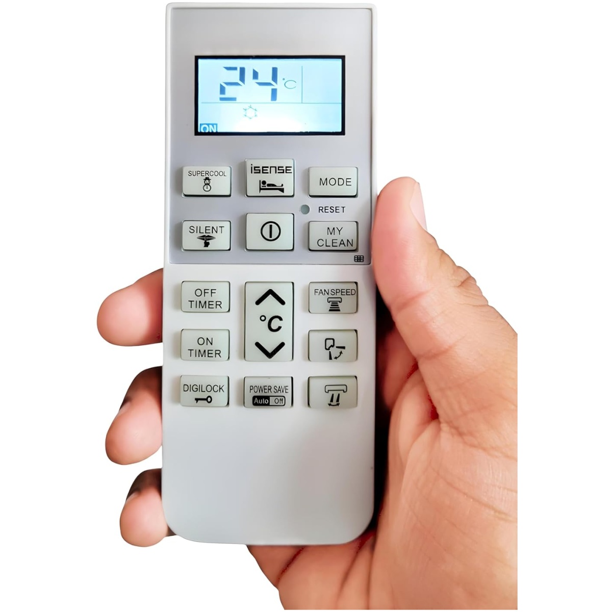 Compatible for Hitachi Split Air CoCompatible for Hitachi Split Air Conditioner Remote Control with Backlight [ AC-168 ]nditioner Remote Control with Backlight [ AC-168 ] - Image 2