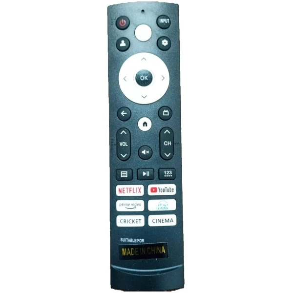 Vu LED TV REMOTE CONTROL COMPATIBLE FOR GloLED TV