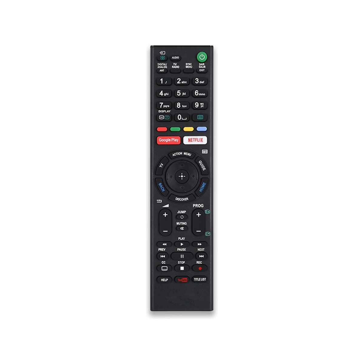 Remote Control For Sony Smart/Android Tv Remote With Ott Keys