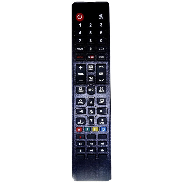 Compatible Remote Control for Treeview/Eairtec/Wisdom Share/Baron Smart Cloud Led Tv with Netflix YouTube Live Tv Function (Please Match Your Old Remote with Given Image Carefully)