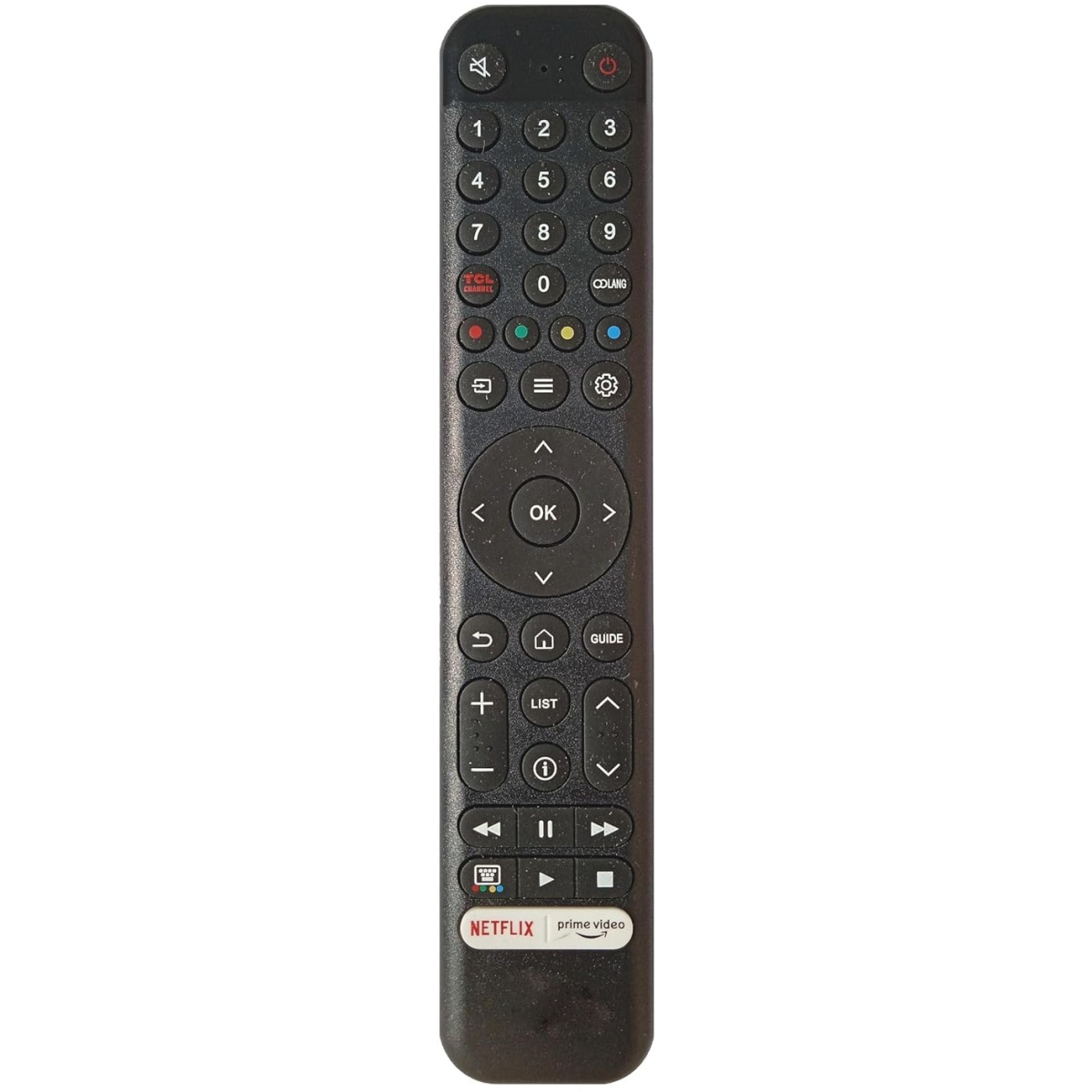 Remote Control Compatible with TCL Android Tv Remote (Without Voice) Compatible Model No. Metallic Bezel-Less S Series 32S5500AF 32L4B 40L4B 32S5500AF